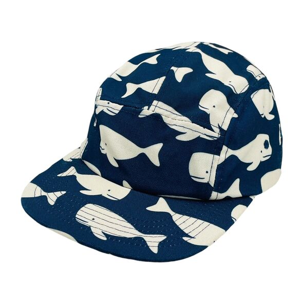 Chuck Originals 5 Panel Hat Cap Whales AOP Allover One Size Adjustable - Picture 2 of 5